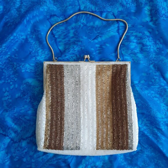 Styled by Du Val Bead Handbag - Picture 1 of 4